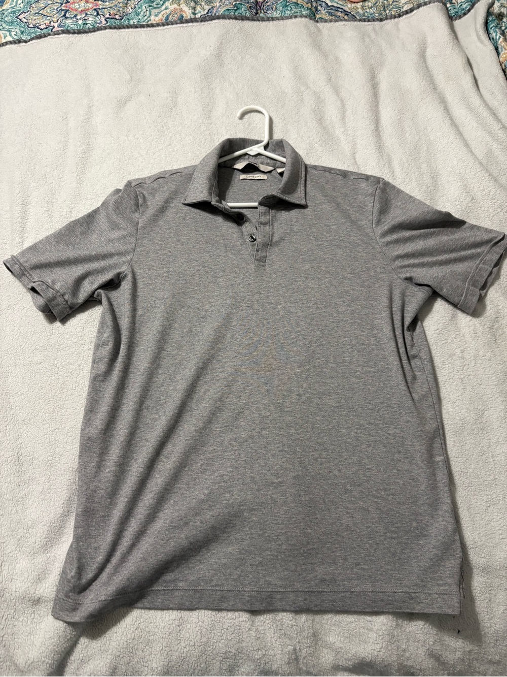 Joseph Men's Gray Heather Polo Shirt